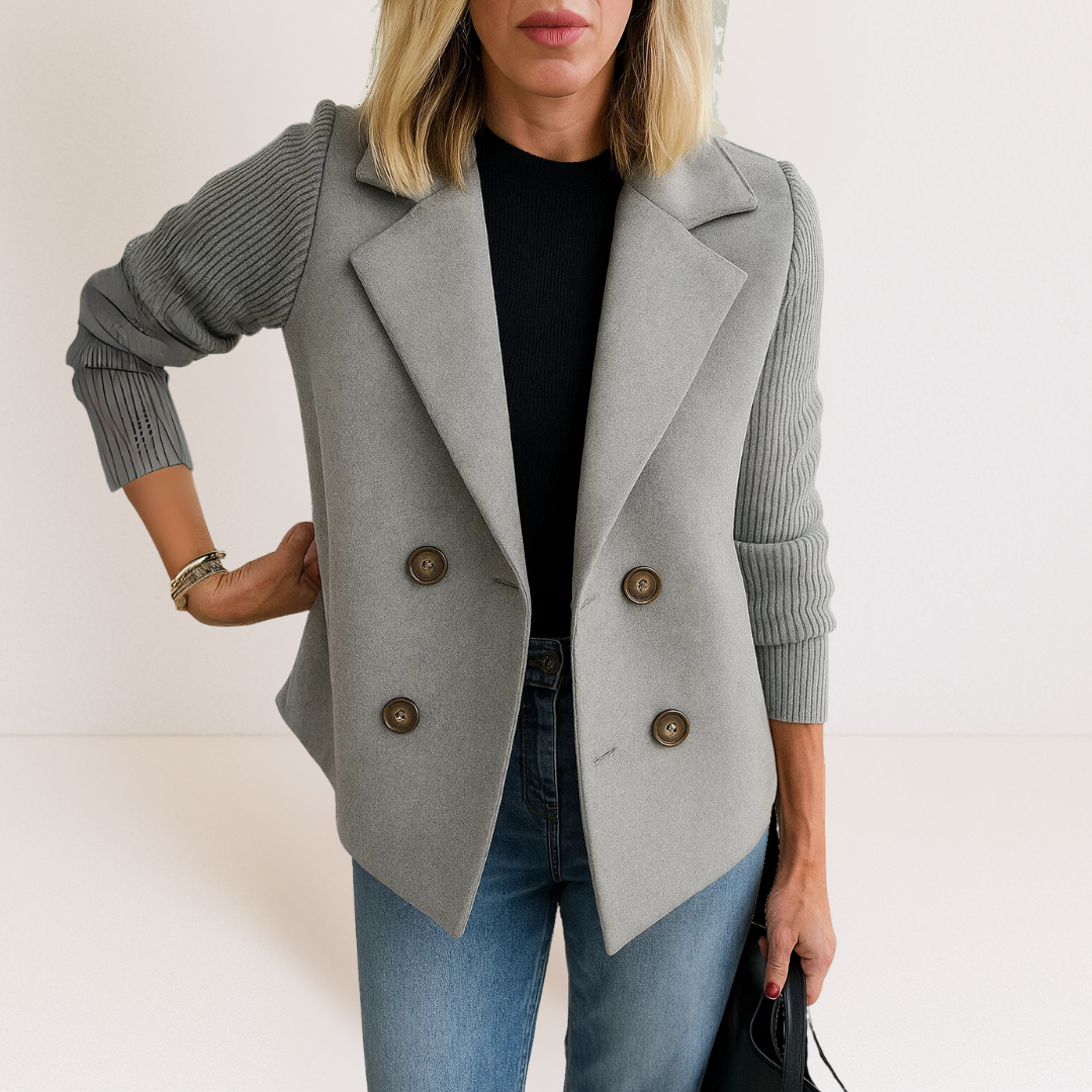 Celeste | Knit Sleeve Blazer