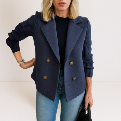 Celeste | Knit Sleeve Blazer