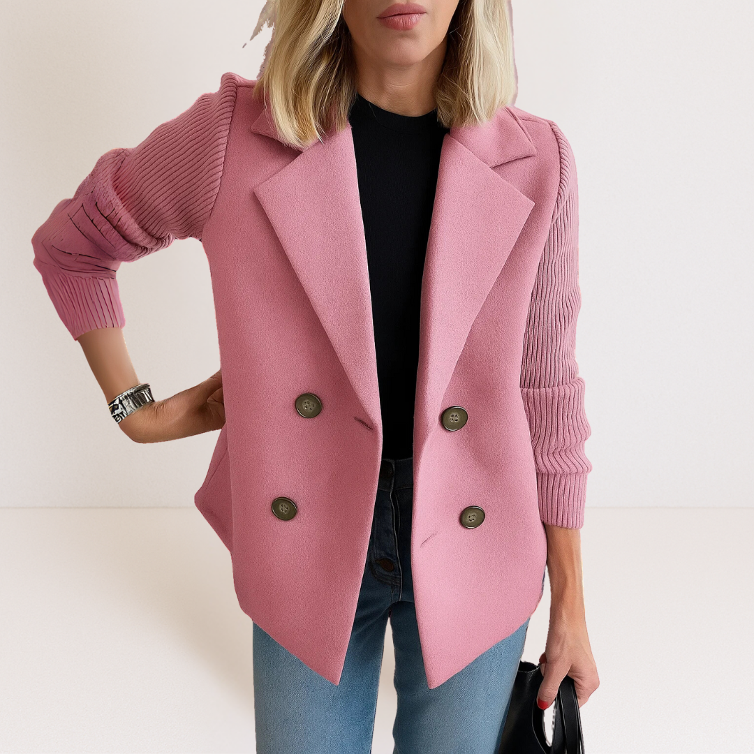 Celeste | Knit Sleeve Blazer