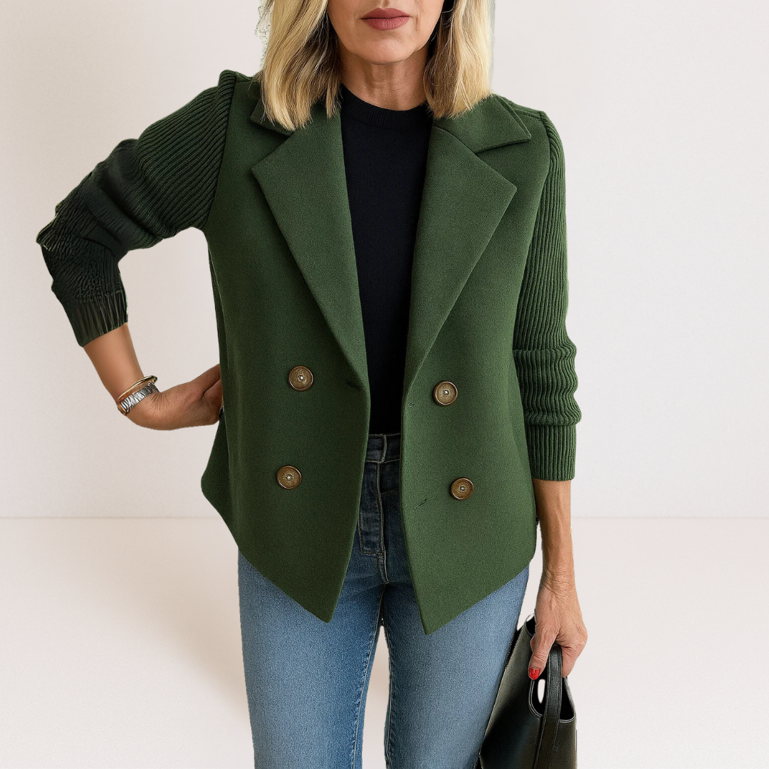 Celeste | Knit Sleeve Blazer
