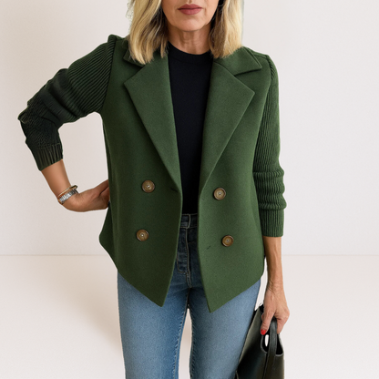 Celeste | Knit Sleeve Blazer