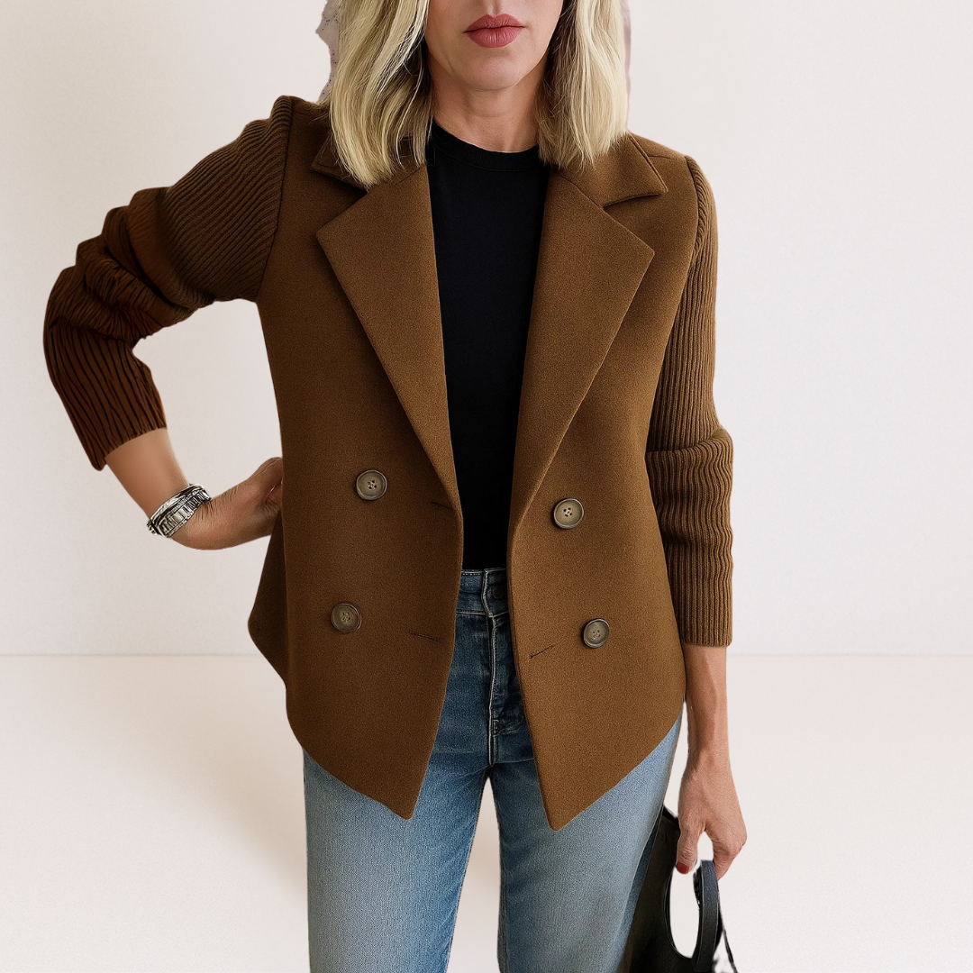 Celeste | Knit Sleeve Blazer