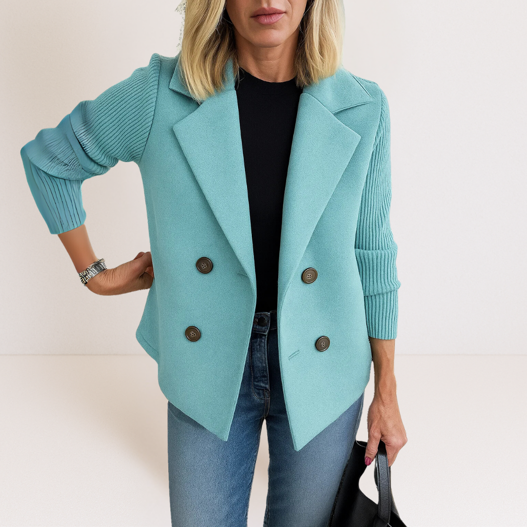 Celeste | Knit Sleeve Blazer
