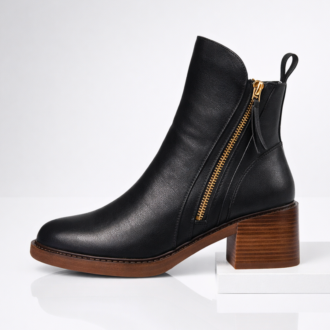 Odette Leather Ankle Boots
