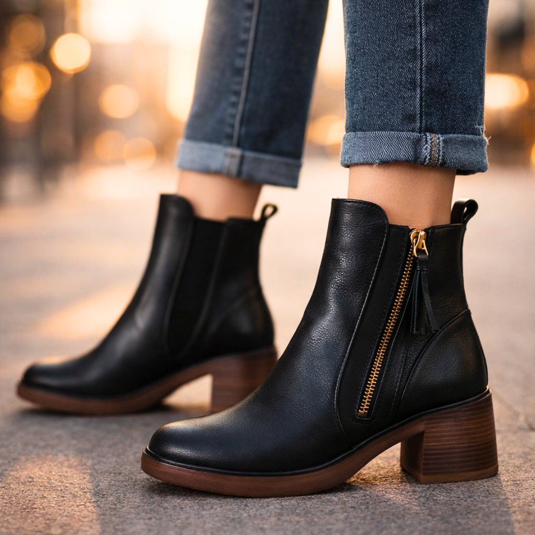 Odette Leather Ankle Boots