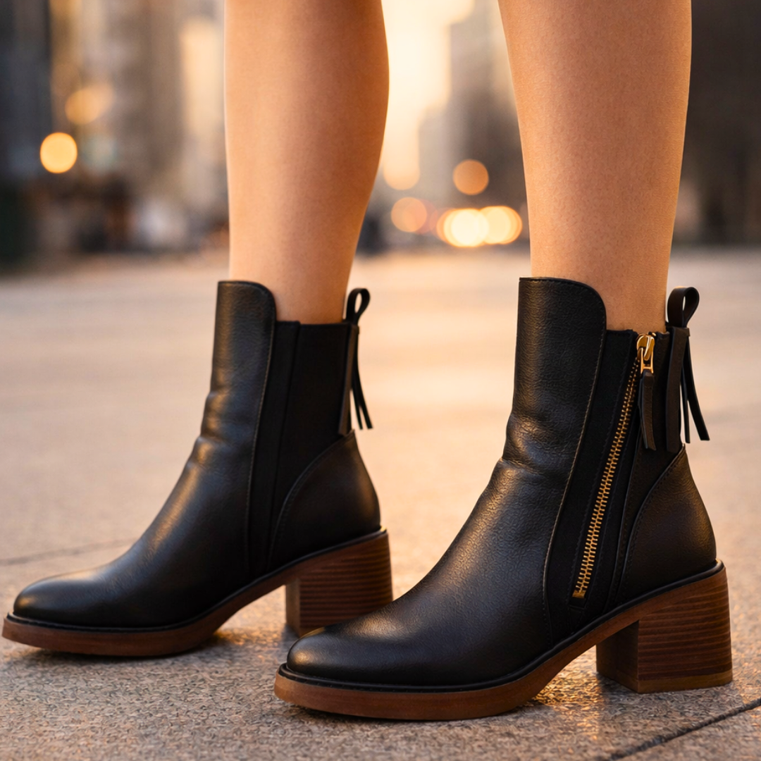 Odette Leather Ankle Boots