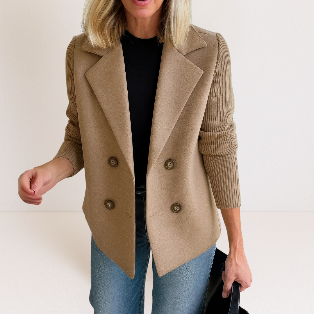 Celeste | Knit Sleeve Blazer