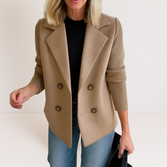 Celeste | Knit Sleeve Blazer
