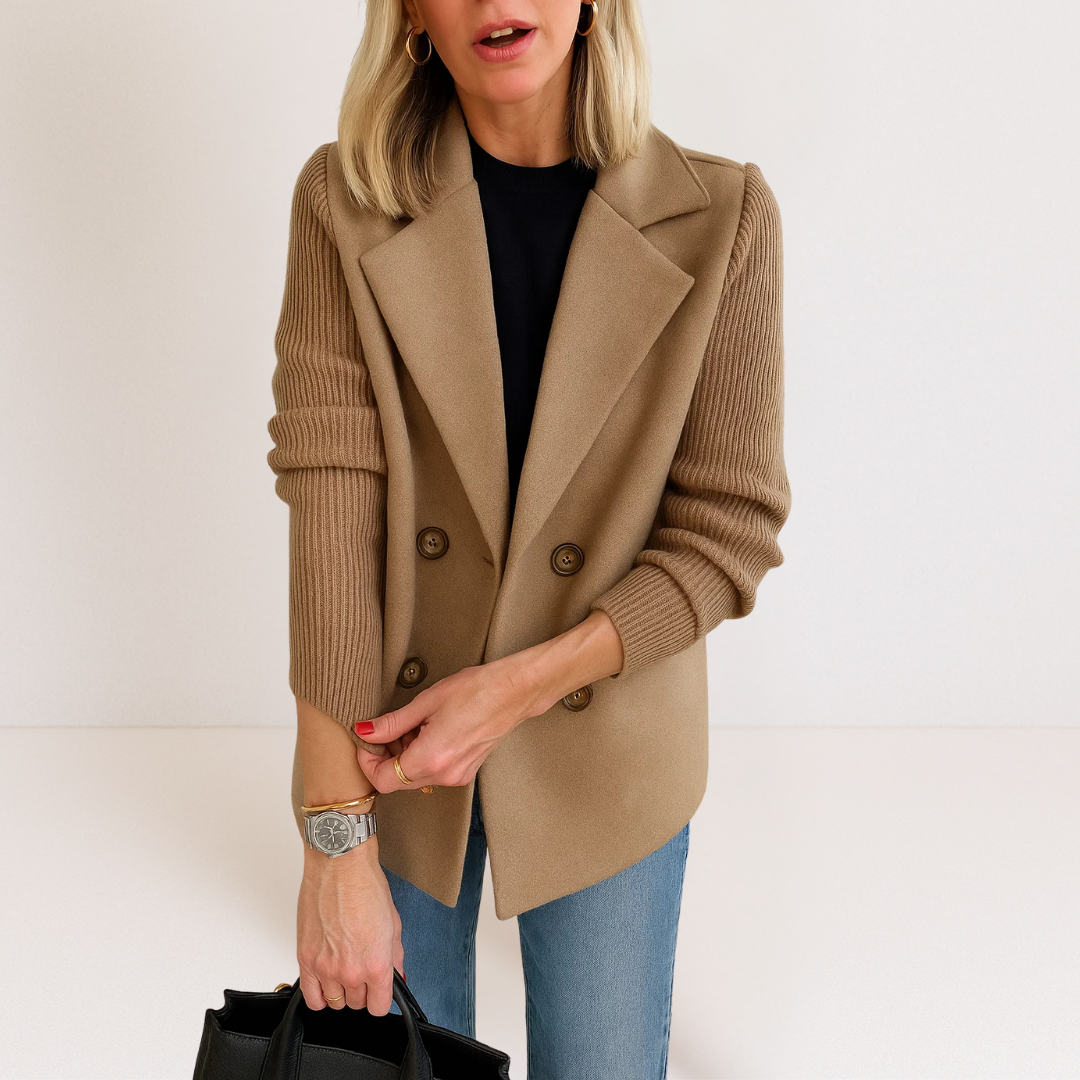 Celeste | Knit Sleeve Blazer