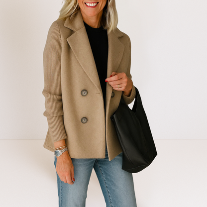 Celeste | Knit Sleeve Blazer