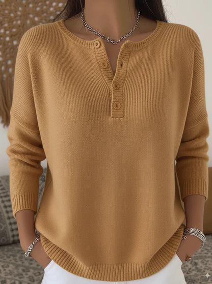 Mira | Knitted Sweater With Button Closure