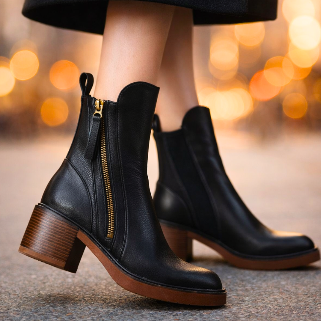 Odette Leather Ankle Boots