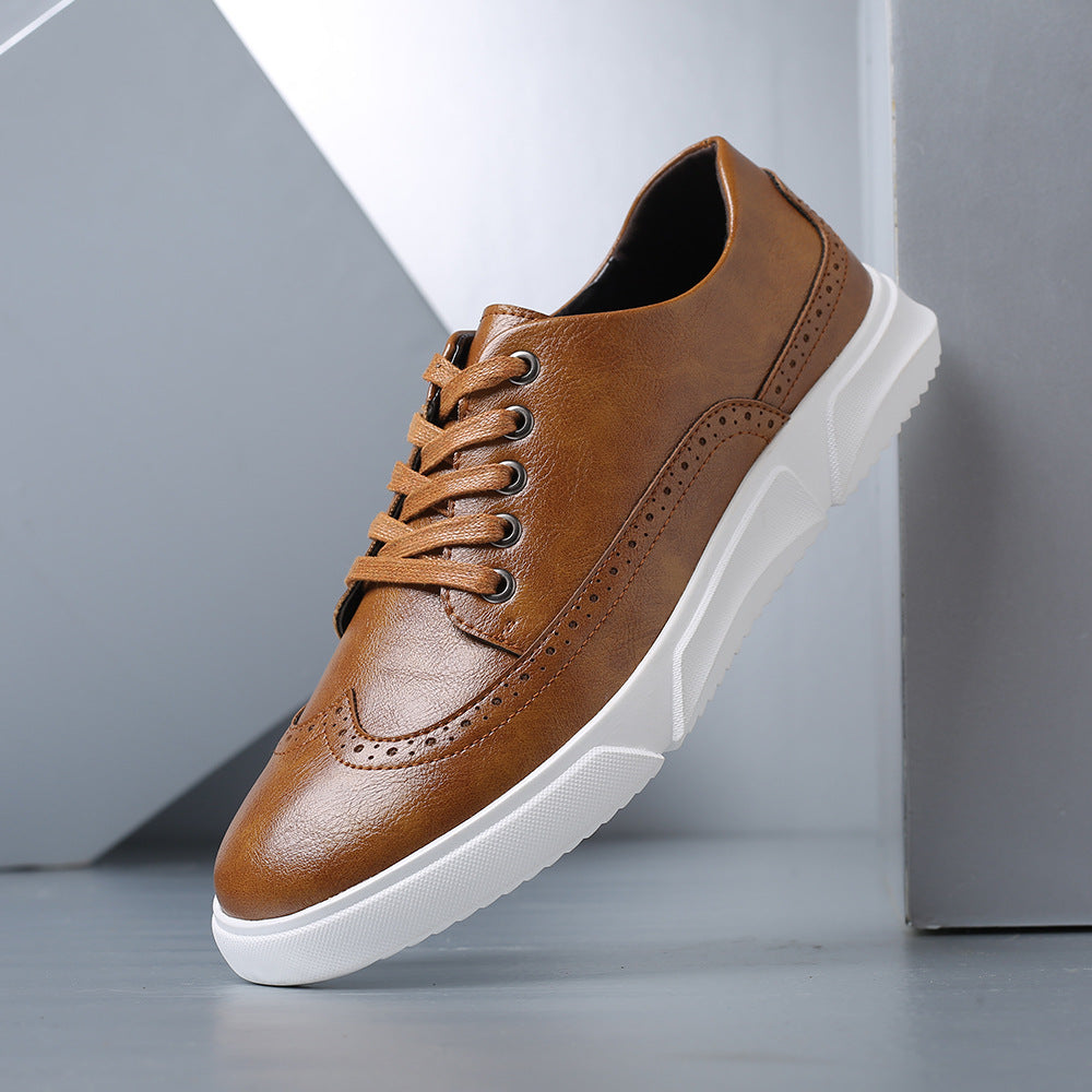 Calver Leather Brogue Sneakers