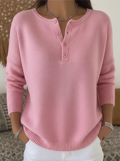 Mira | Knitted Sweater With Button Closure