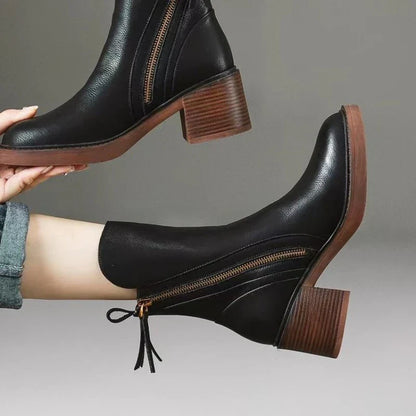 Odette Leather Ankle Boots
