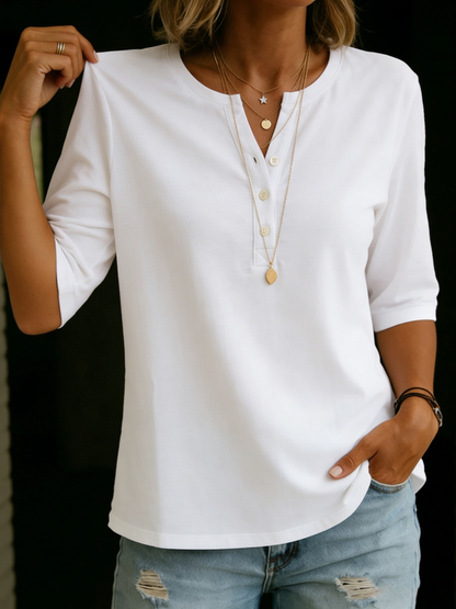 Classic Henley Collar Shirt