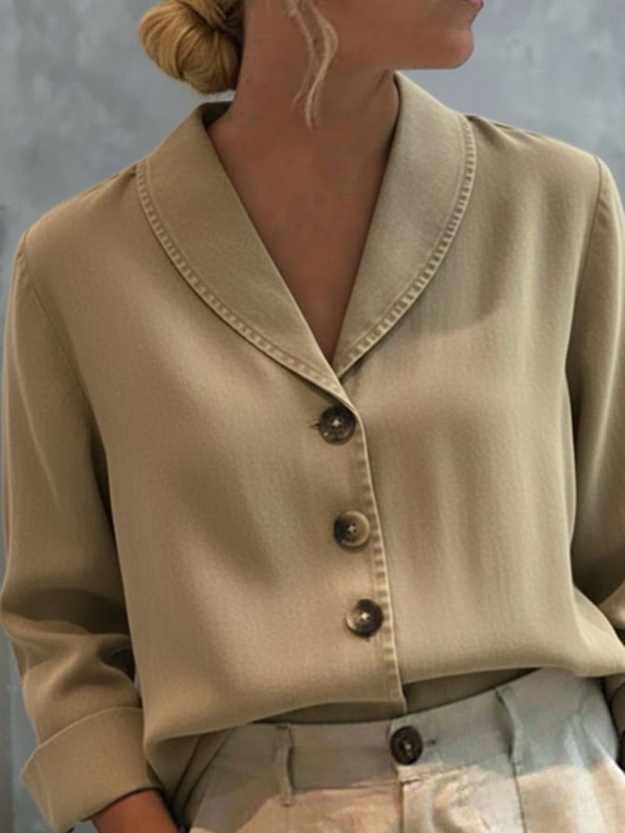 Vintage Denim Button Top