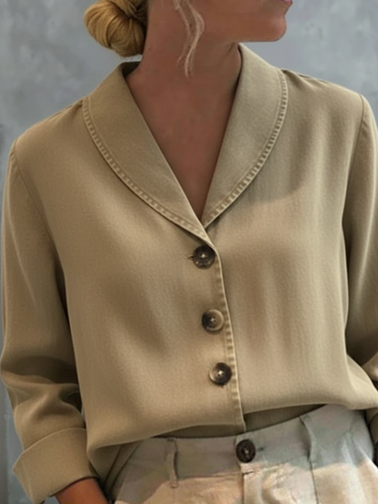 Vintage Denim Button Top