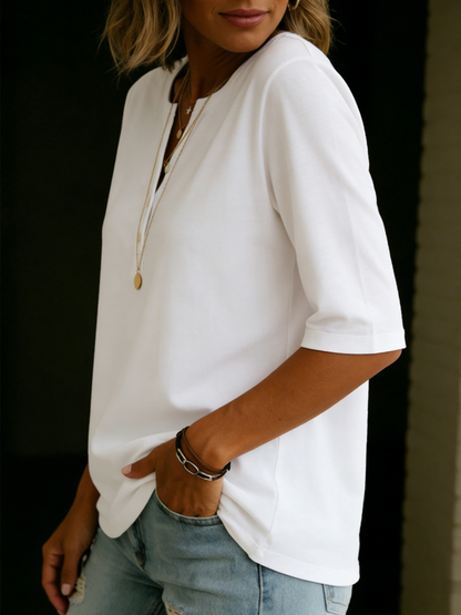 Classic Henley Collar Shirt