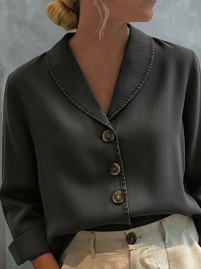 Vintage Denim Button Top